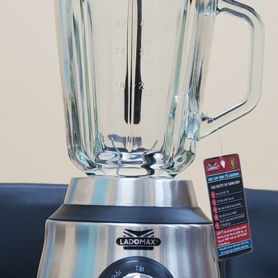 Máy xay sinh tố đa năng 2 cối LADOMAX HA-9168-2, công suất 650W mạnh mẽ, moto đồng-Hàng chính hãng