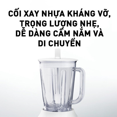 Máy xay sinh tố Panasonic MX-EX1031WRA (3 cối) - Công suất 450W - 1L - Cối nhựa kháng vỡ - Lưỡi dao thép không gỉ - Hàng chính hãng 