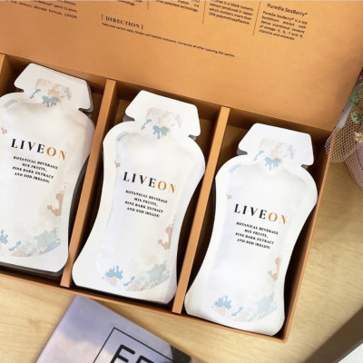 GÓI UỐNG CHỐNG LÃO HÓA LIVE ON (HỘP 16 GÓI)