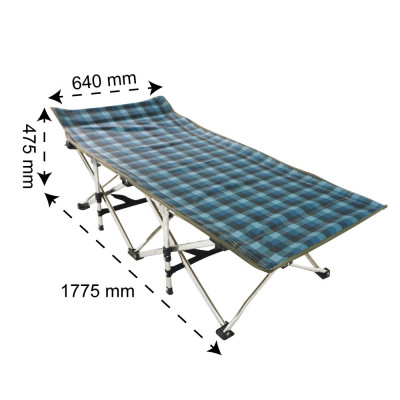 [Chính hãng Qui Phúc] Giường xếp gấp gọn HIDAWA, khung inox, vải lưới mát (màu ngẫu nhiên)