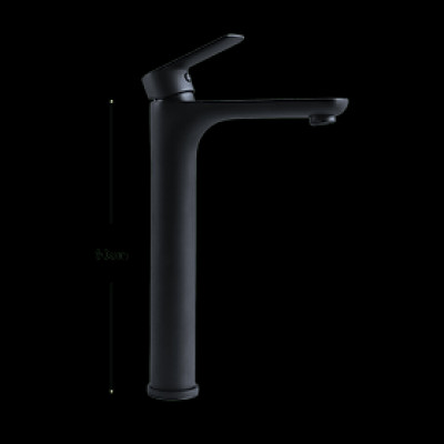 Vòi lavabo dây rút đồng mạ tĩnh điện chân không màu đen Juno sofa Teady VCT- 002B 