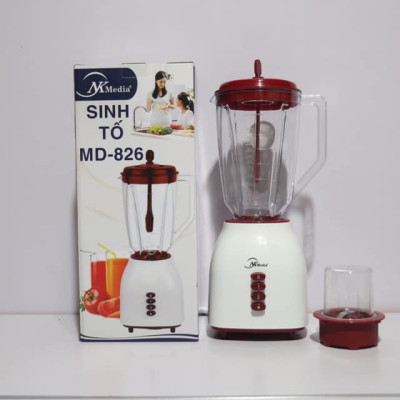 Máy Xay Sinh Tố 2 Cối Nhựa NK Media MD-826 - Hàng Chính Hãng