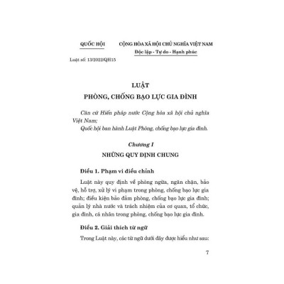 Sách - Luật Phòng, Chống Bạo Lực Gia Đình Năm 2022 - NXB Chính Trị Quốc Gia