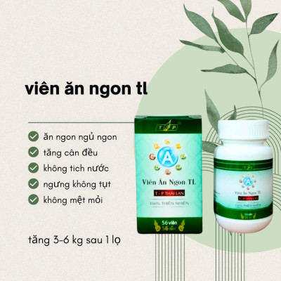 [Kèm Quà] Viên Ăn Ngon TL 100 Viên Chính Hãng, Hỗ Trợ Tăng Cân, Ăn Ngủ Ngon