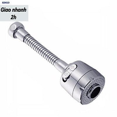 Đầu gắn vòi nước rửa chén KG16, xoay 360 tăng áp tiết kiệm nước phù hợp được tất cả các vòi, chất liệu inox304 - Hàng chính hãng