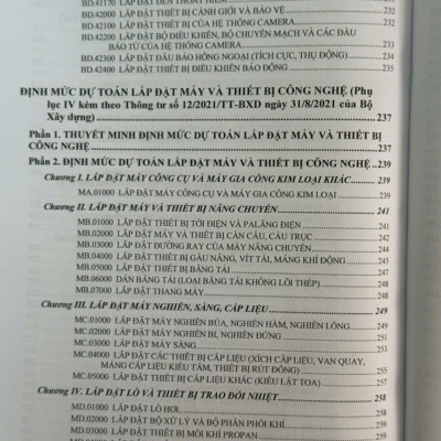Sách Định Mức Dự Toán Xây Dựng Công Trình sđ, bs năm 2025 – Phần Lắp Đặt Hệ Thống Kỹ Thuật, Lắp Đặt Máy và Thiết Bị Công Nghệ (tập 2) - V2582D
