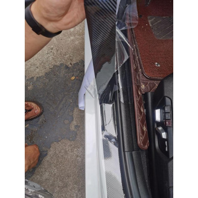 Decal Nano Dày - Dẻo Đa Năng, Chống Thấm, Chống Trầy Xước Cuộn Dài 3 Mét - Vân carbon - băng dính trong suốt