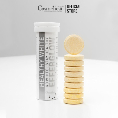 Viên Sủi Trắng Da COSMEHEAL Healthy White EfferGlow 10 viên/ Ống (3 Ống /Hộp)