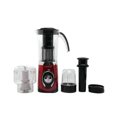 Máy Xay Sinh Tố 3 Cối Sunhouse SHD5322 (1.25L) - Đỏ - Hàng chính hãng