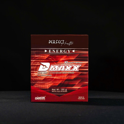 DMAXX thức uống bổ sung vitamin năng lượng không đường DAMODE 3 gói dùng thử màu đỏ