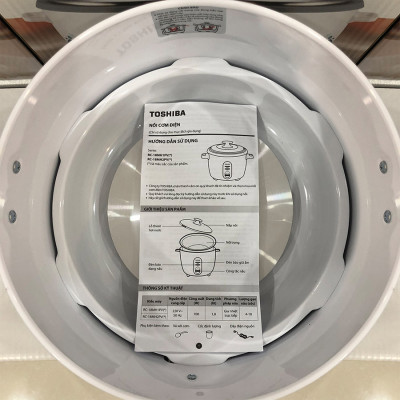 Nồi cơm nắp rời Toshiba 1,8 lít RC-18MH1PV(W) - Hàng chính hãng