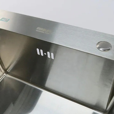 Chậu rửa chén Handmade Inox SUS 304 Eurolife EL-C21 (Trắng bạc)