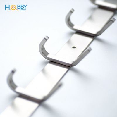 Thanh treo quần áo 8 chấu inox 304 mẫu khoan Hobby Home Decor 8TV137