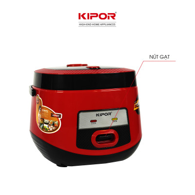 Nồi cơm điện KIPOR KP-N86918 - 1.8L - Lớp chống dính TEFLON cao cấp, lòng nồi niêu - Lòng nồi dày 3mm 1kg - Hàng chính hãng