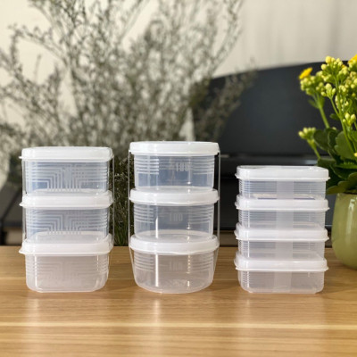 Bộ 3 chiếc hộp thực phẩm Nakaya tròn 180ml hàng nội địa Nhật Bản