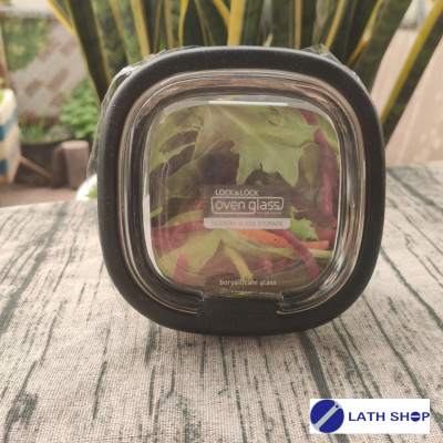 Hộp Thủy Tinh Hình Vuông Lock&Lock Nắp Thủy Tinh Giao Màu Ngẫu Nhiên - 300ml