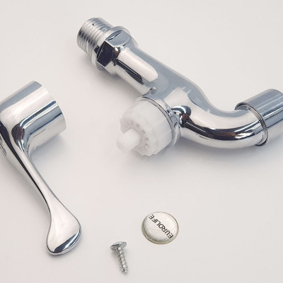 Vòi hồ nhựa ABS mạ Chrome Eurolife EL-HN03 (Trắng bạc)