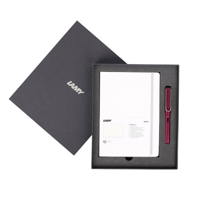 Gift Set Lamy Notebook A5 Softcover White + Lamy Al-Star Purple - GSNAl0020