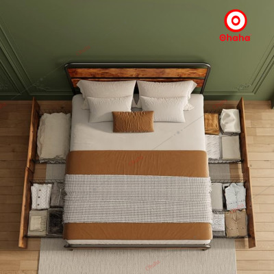 [ Miễn phí giao hàng và lắp đặt TP. HCM] Giường ngủ sắt hiện đại Ohaha - GS009