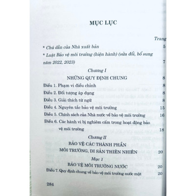 Luật Bảo vệ môi trường (Hiện hành) (sửa đổi bổ sung năm 2022,2023)