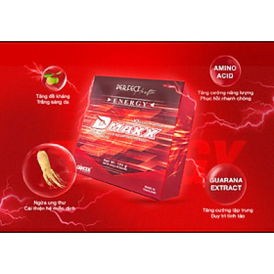 DMAXX thức uống bổ sung vitamin năng lượng không đường DAMODE 24 gói dùng thử màu đỏ