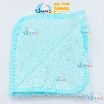 Hộp 8 Khăn Sữa UNMEI Cho Bé, Dòng Khăn Mặt 2 Lớp Cao Cấp Dùng Cho Bé Sơ Sinh Kích Thước 25x25cm