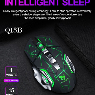 Chuột Không Dây T-Wolf Q13B (Star black, Tech black, White, Gray ) - Hàng Chính Hãng 