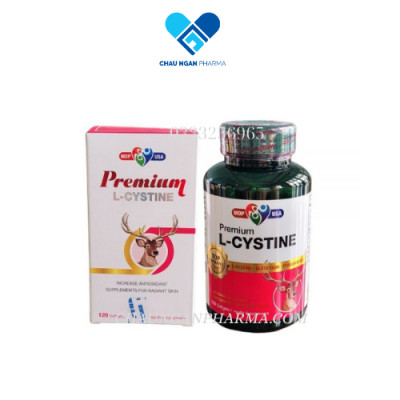 Viên trắng da Premium L-CYSTINE MDP USA Hộp 120 viên