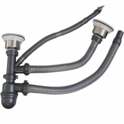 Combo chậu rửa chén inox 7843 cân, vòi rửa bát nóng lạnh Vuông, bộ xả chậu, rá inox đa năng, bình xà phòng