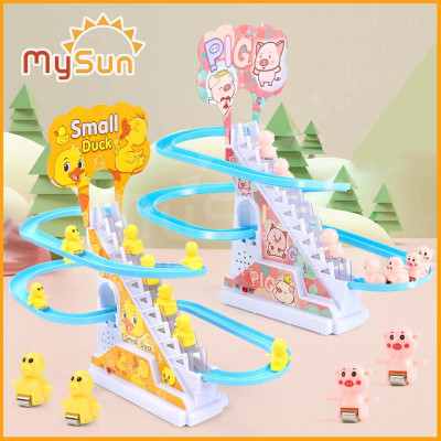 Vịt leo cầu thang tuột trượt ống nước đồ chơi trong nhà cho bé giá rẻ.