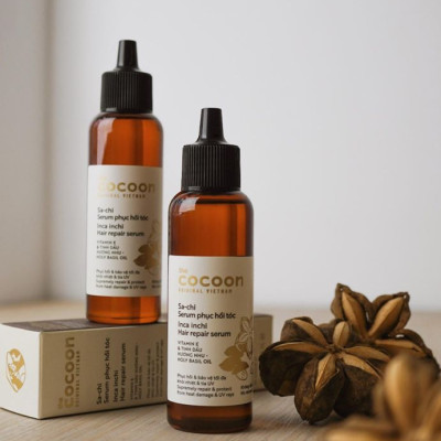 Combo Nước dưỡng tóc bưởi pomelo Cocoon 140ml + Serum Sa-chi phục hồi tóc COCOON 70ml
