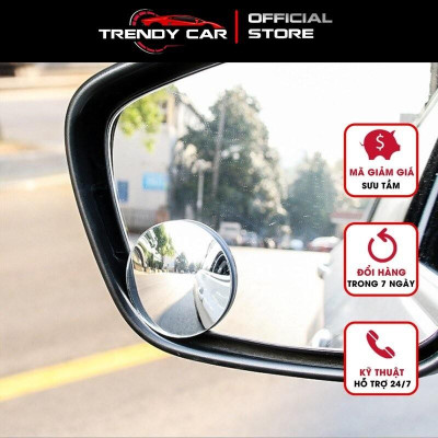 Bộ 2 gương cầu kính lồi, chiếu hậu xóa điểm mù xe hơi, ô tô, xe tải tăng độ an toàn khi tham gia giao thông GIÁ TỐT