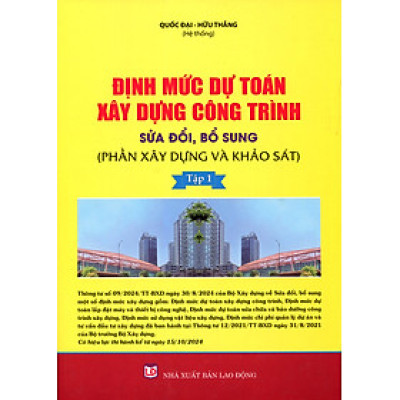 Định Mức Dự Toán Công Trình (Phần Xây Dựng)