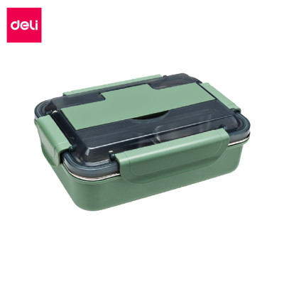 Hộp Đựng Cơm Inox Giữ Nhiệt Deli- An Toàn Khi Sử Dụng Lò Vi Sóng Chống Tràn Đa Chức Năng Giá Đỡ Điện Thoại