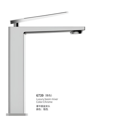 VÒI LAVABO ĐỒNG THAU NÓNG LẠNH EUROVINTO CAO CẤP MÃ 6739H