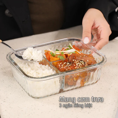 Bộ hộp thuỷ tinh 12 món bảo quản, đựng thực phẩm Neoflam Hàn Quốc - Wavelock, Dùng bảo quản, nướng, hâm nóng thực phẩm