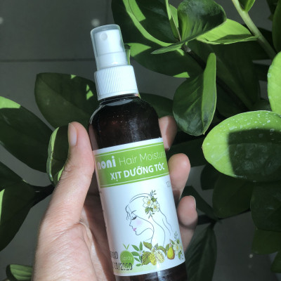 Xịt dưỡng tóc Trái nhàu – Noni Hair Moisturizer 120 ml - Tóc mềm mại, thơm dịu nhẹ, mộc mạc với hương hoa Nhài tự nhiên