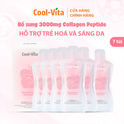Combo Bộ 2 Hộp Collagen Uống Trẻ Hóa Sáng Da & 2 Hộp Enzyme Chiết Xuất Từ Trái Cây và Rau Củ Hỗ Trợ Tiêu Hoá, Thanh Lọc Cơ Thể Coolvita (4 Hộp)