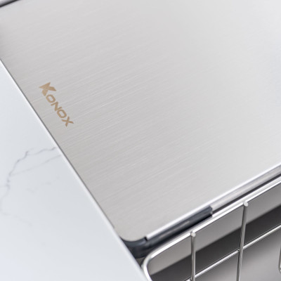 Chậu rửa bát chống xước KONOX Workstation – Undermount Sink KN8644SU Dekor - Bảo hành chính hãng 10 năm