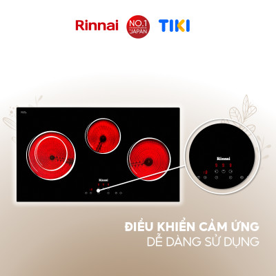 Bếp hồng ngoại Rinnai RB-7013E-CB mặt kính Schott 5200W - Hàng chính hãng.