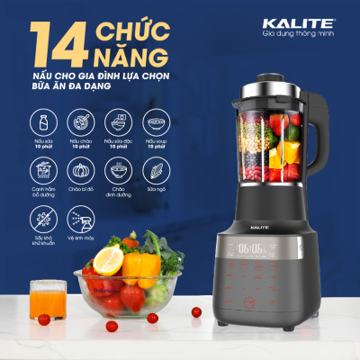 Máy Nấu Sữa Hạt Kalite KL-950 Kiêm Xay Sinh Tố Đa Năng, Gồm 14 Chương Trình - Hàng Chính Hãng
