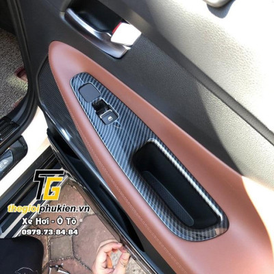 Ốp nội thất vân Carbon cho Hyundai Santafe 2019-2020 Cao cấp