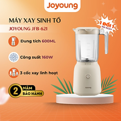 Máy xay sinh tố Joyoung JFB-621 - Dung tích 600ml, Công suất 160W, Kèm 3 cốc xay - Hàng chính hãng