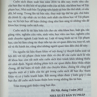 Lý Thuyết Kiểm Soát Xã Hội Đối Với Tội Phạm Và Ứng Dụng Ở Việt Nam
