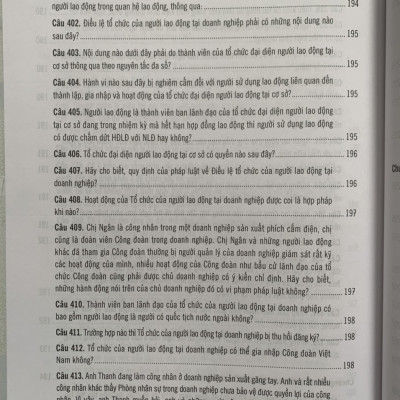 500 Câu hỏi và tình huống giải quyết các vướng mắc tranh chấp lao động