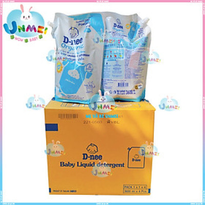 Túi 3600ml Nước Giặt Quần Áo D-Nee màu Xanh Dương Lovely Sky - Tem chính Hãng Đại Thịnh
