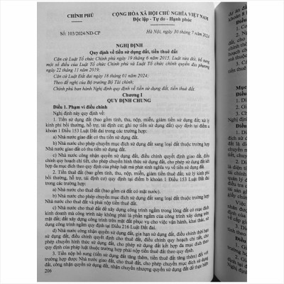 Sách Luật Đất Đai 2024 – Hệ Thống Các Văn Bản Quy Định Chi Tiết Thi Hành - V2468T