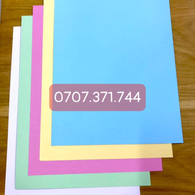 Xấp 10 Tờ Bìa Giấy Thái A4 Định Lượng 160gsm Giấy Bìa Cứng Làm Thủ Công Nhiều Màu