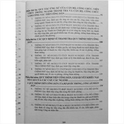 Sách Cẩm Nang Nghiệp Vụ Công Tác Thanh Tra - Giải Đáp Một Số Tình Huống Thường Gặp - Quy Tắc Ứng Xử của Cán Bộ, Công Chức, Viên Chức Trong Ngành Thanh Tra và Cán Bộ, Công Chức Làm Công Tác Tiếp Công Dân - V2095D