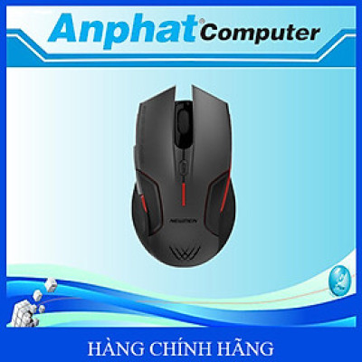 Chuột máy tính không dây Garming Newmen D500 (Dual Mode BT5.0 & 2.4 Ghz) - Xám-Đen - Hàng chính hãng